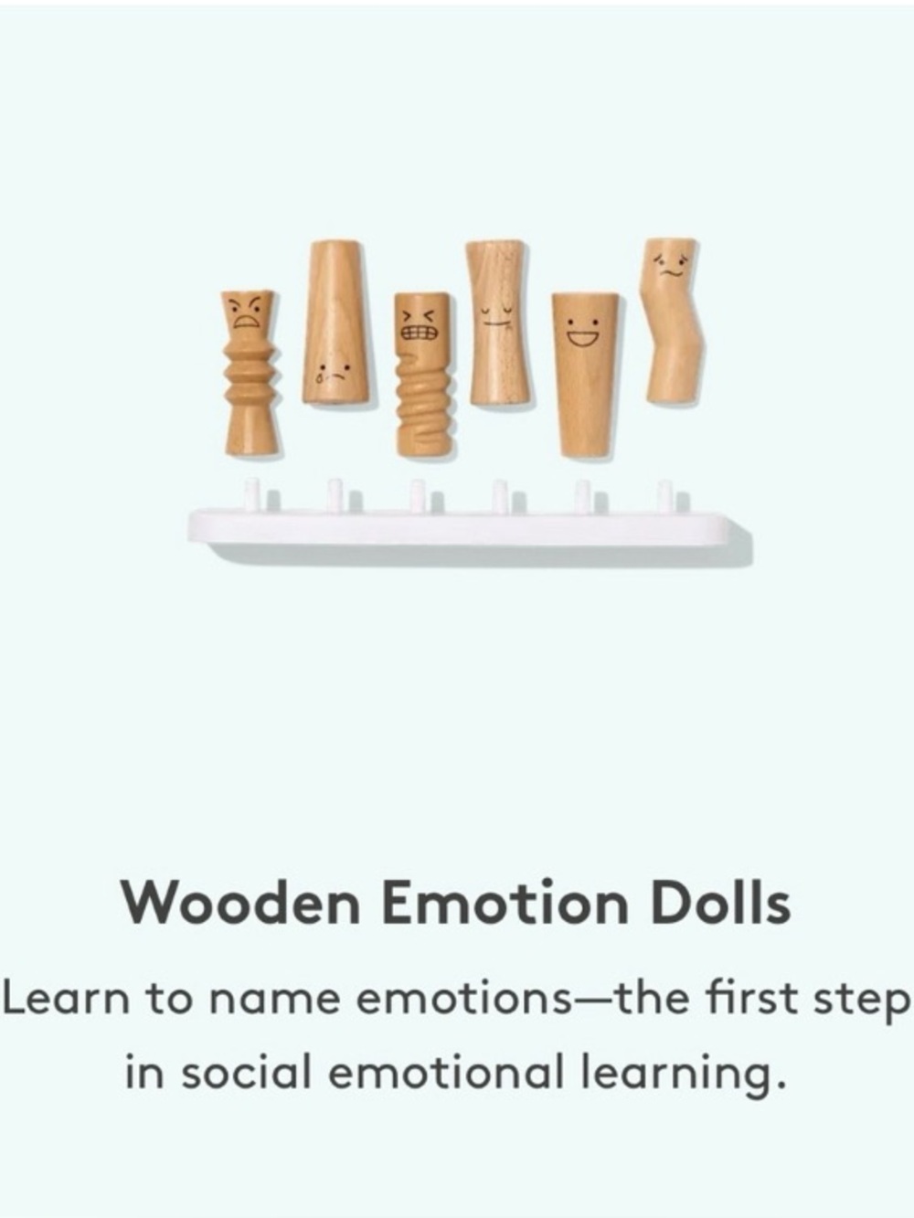 LOVEVERY Wooden Emotion Dolls The Observer Play Kit